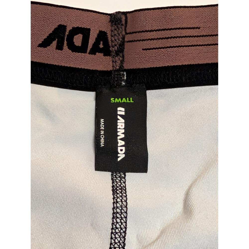Armada Womens Base Layer Leggings Blue Camo Mountain Print Tights Small - Picture 4 of 5